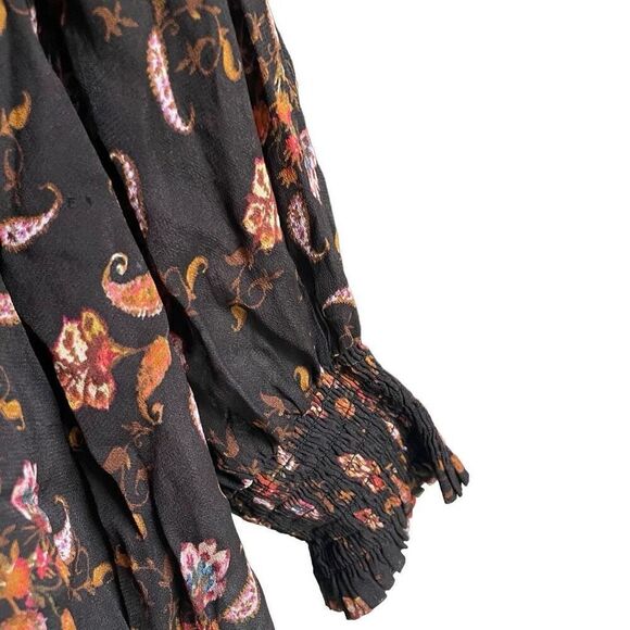 Sanctuary Womens Run Wild Shift Dress Size 12 Printed Floral Rayon Lined Bohemia - Picture 6 of 7